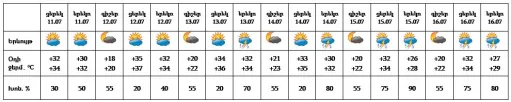 Երևան եղանակ